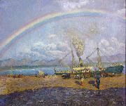 Dario de Regoyos The Rainbow (nn02) USA oil painting artist